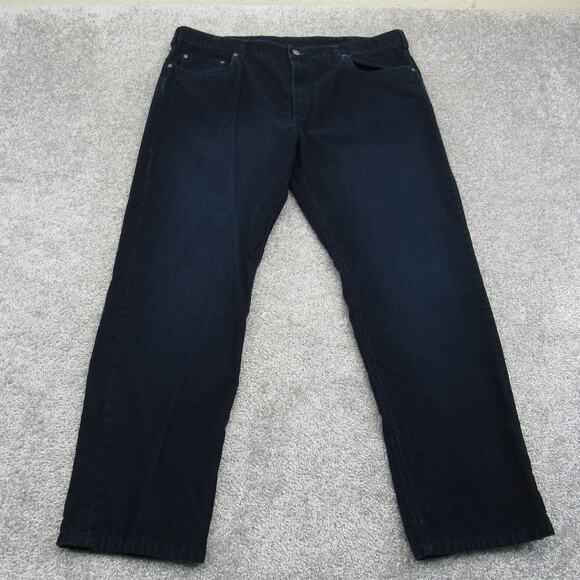 Brooks Brothers 346 Men's 40x30 Navy Corduroy Flat Front Classic‎ Fit Trousers - Picture 1 of 14